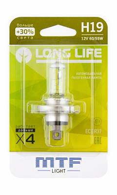 Автолампа H19 MTF Long Life 3000K (HLL1219b)