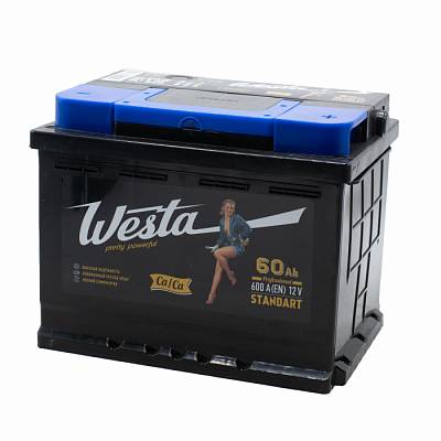Аккумулятор автомобильный Westa Black - 60 А/ч [-+] Турция
