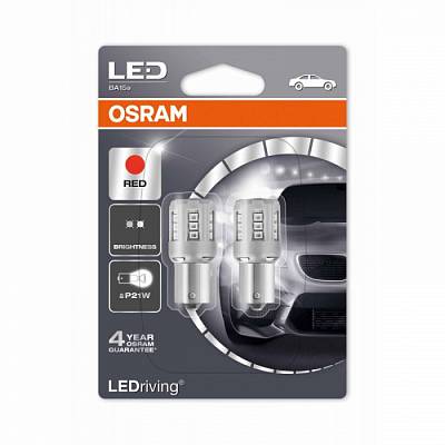 Светодиодные лампы P21W Osram LEDriving Standard Red (7456R-02B)