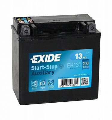 Мотоаккумулятор YTX14-BS Exide Auxiliary Start-Stop AGM - 13 А/ч 200 А (EK131) аналог MB A2115410001, А0009829608 [+ -]