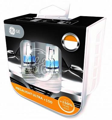 Автолампы H4 General Electric Megalight Ultra +150% (50440NXNU)