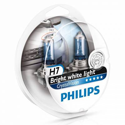 Автолампы H7 Philips CrystalVision 4300K (12972CVSM)