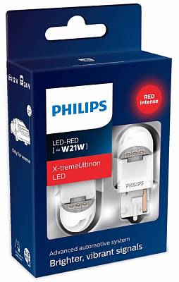 Светодиодные автолампы W21W Philips X-tremeUltinon LED gen2 Red (11065XURX2)