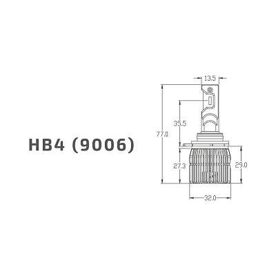 Светодиодные лампы HB4(9006) MTF Dynamic Vision LED 5500K (DVB4K5)