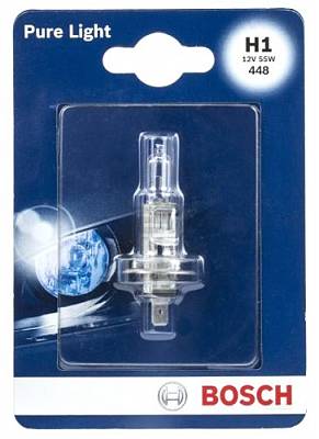 Автолампа H1 Bosch Pure Light (1987301005)