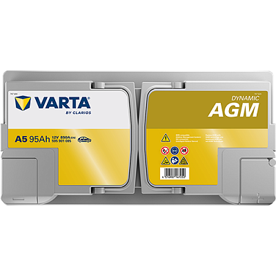 Аккумулятор Start-Stop автомобильный Varta A5 Dynamic AGM - 95 А/ч (595 901 085) [-+]