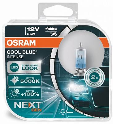 Автолампы HIR2/9012 Osram Cool Blue Intense Next Gen +100% 5000K (9012CBN-HCB)