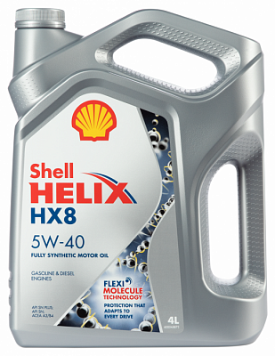 Моторное масло Shell Helix HX8 Synthetic 5W-40 SN