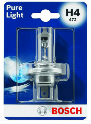 Автолампа H4 Bosch Pure Light (1987301001)