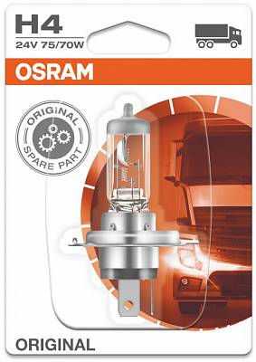 Автолампа грузовая H4 Osram Original Line (64196-01B) 24V