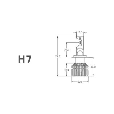 Светодиодные лампы H7/H18 MTF Dynamic Vision LED 5500K (DV07K5)