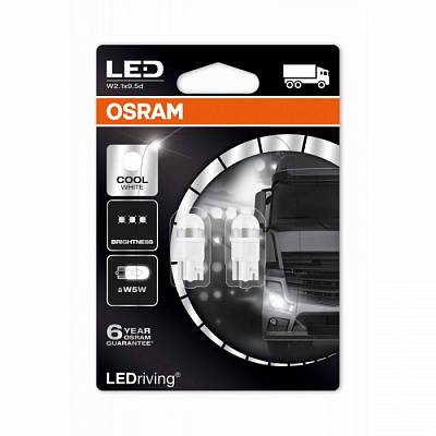 Светодиодные лампы W5W Osram LEDriving Premium White 6000K (2824CW-02B)