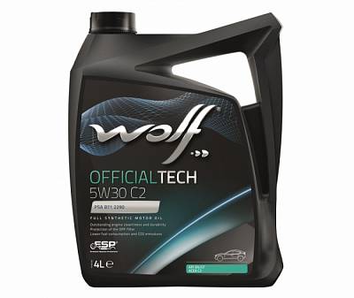 Моторное масло Wolf Officialteah 5W-30 C2