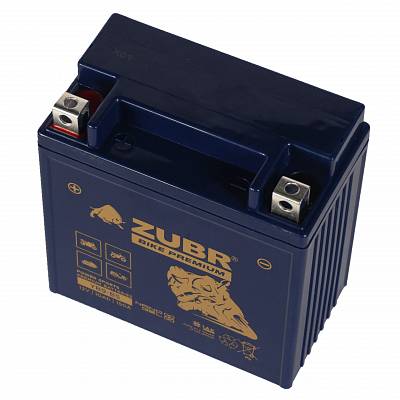 Мотоаккумулятор Zubr Bike Premium Nano Gel - 10 А/ч 150 А (YB9-BS) YB9A-A [+-]