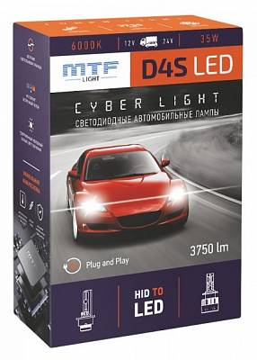 Светодиодные лампы D4S MTF Cyber Light 6000K LED (DPD4S6)