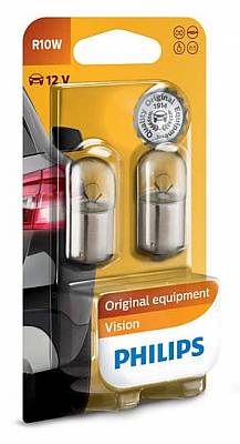 Автолампы R10W Philips Vision (12814B2)