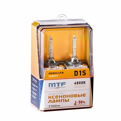 Ксеноновые лампы D1S MTF Absolute Vision +50% 4800K (AVBD1S)