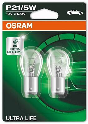 Автолампы P21/5W Osram Ultra Life (7528ULT-02B)