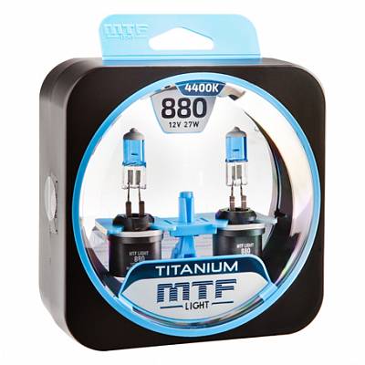 Автолампы H27/880 MTF Titanium 4400K (HTN1280)