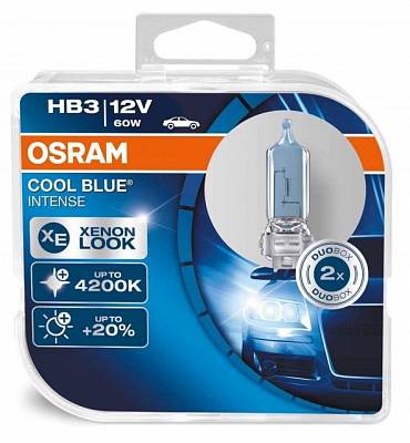 Автолампы HB3 Osram Cool Blue Intense +20% 4200K (9005CBI-HCB)