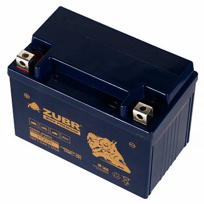 Мотоаккумулятор Zubr Bike Premium Nano Gel - 11 А/ч 170 А (YTZ12S) TTZ12S-BS [+-]