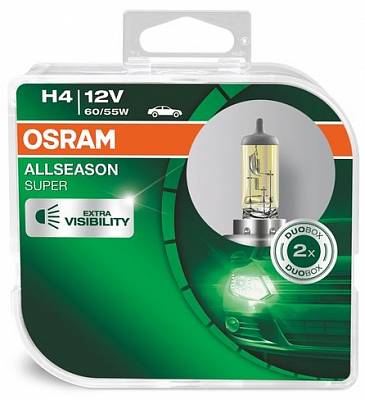 Автолампы H4 Osram Allseason +30% 3000K (64193ALSHCB-HCB)