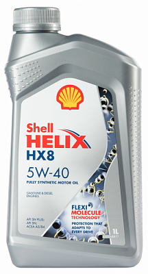 Моторное масло Shell Helix HX8 Synthetic 5W-40 SN