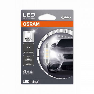Светодиодная лампа C5W Osram LEDriving Standard gen.2 White 6000K (6436CW-01B) 36mm